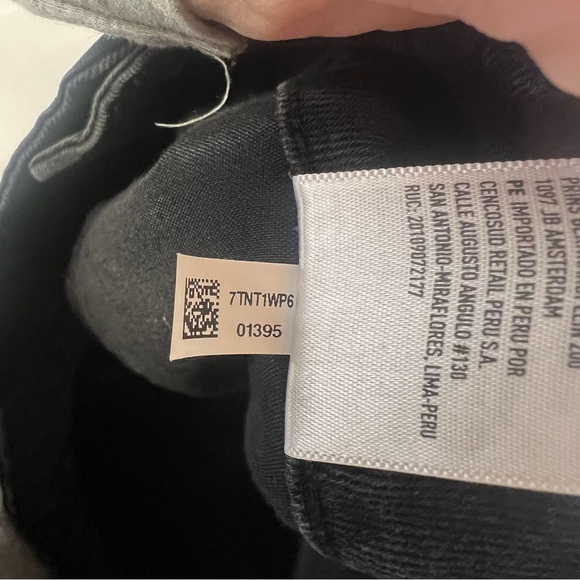 6 American Eagle Black Denim Mini Skirt Button Down Skirt Pockets Hi-Rise A-Line - Picture 14 of 15